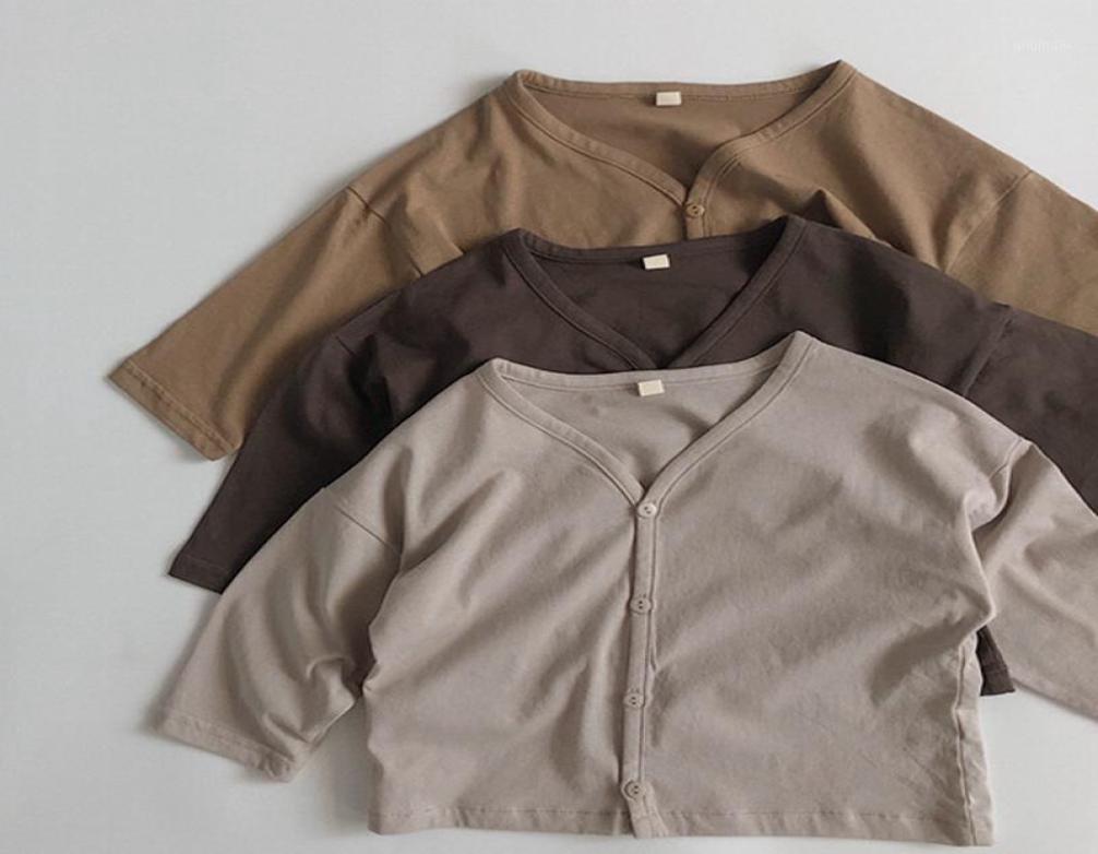 

Jackets Kids Shirts Summer Toddler Baby Boy Casual Cardigan Thin Long Sleeve Coat Girl Cotton Solid Children Sun Protection Shirt5440532, Ivory