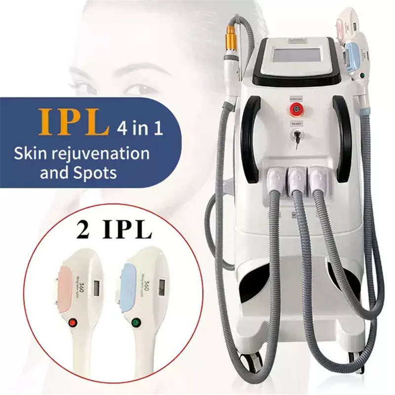 

Multifunction 4in1 Q Switched Nd Yag Beauty Items E light OPT IPL Hair Removal Diode L aser Tattoo Removal Popular