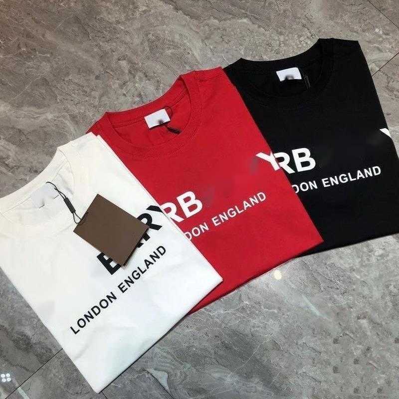 

plus size colthes short sleeve tshirts men women pullover shirt Burb designer tshirt mens sweatshirt round neck cotton tee letter printing T-shirt 4xl 5xl, White