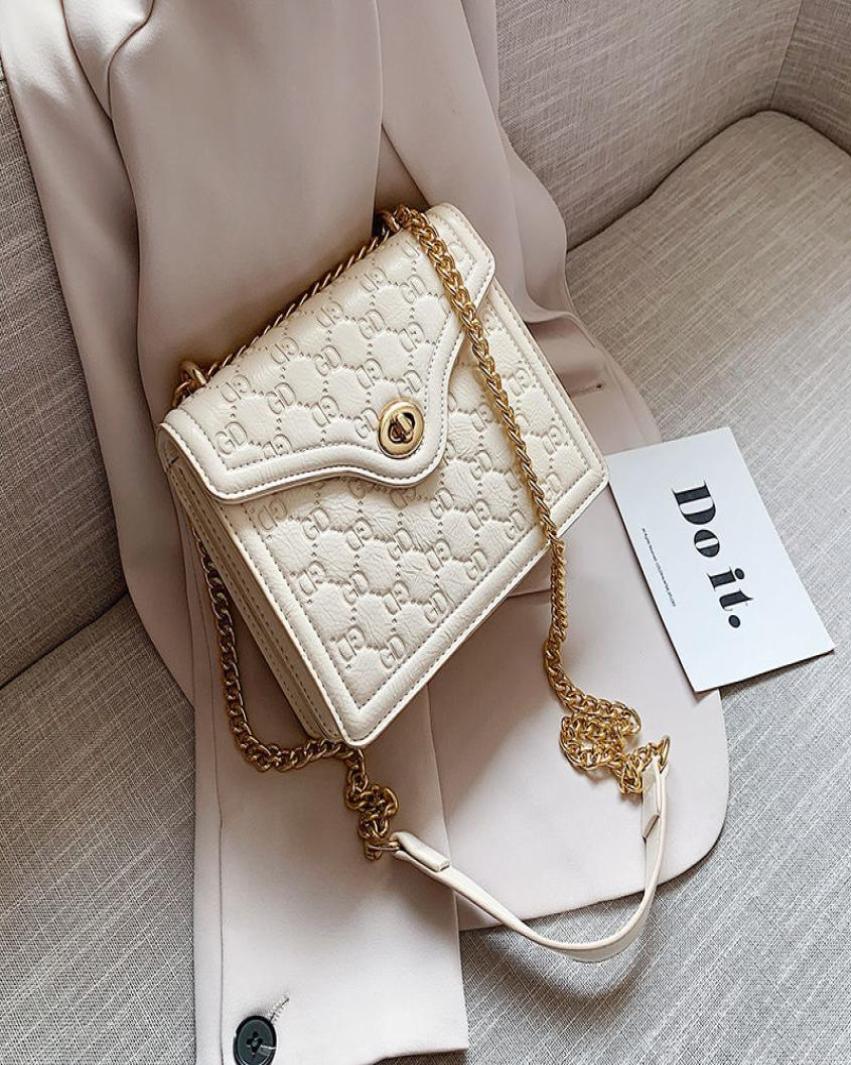 

Daily Bagins Niche Bag Female 2021 Korean Style New Embossed Small Square Bag Female Bag Western Style Trend Chain Crossbody Small1389607, Green
