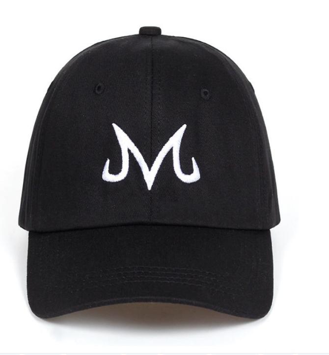 

new High Quality Majin Buu Snapback Cap Cotton Baseball Cap For Men Women Hip Hop Dad Hat golf caps Bone Garros8427385, Black