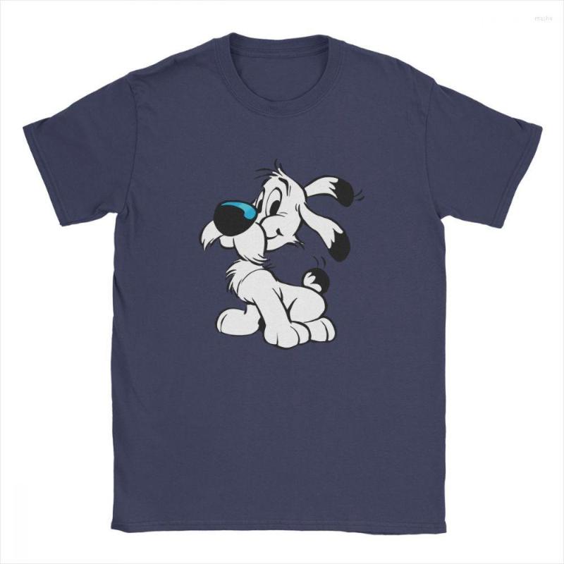 

Men' T Shirts Asterix And Obelix Novelty Cotton Tees Short Sleeve Dogmatix Idefix Ideafix Dog Shirt Tops Plus Size, Sky blue