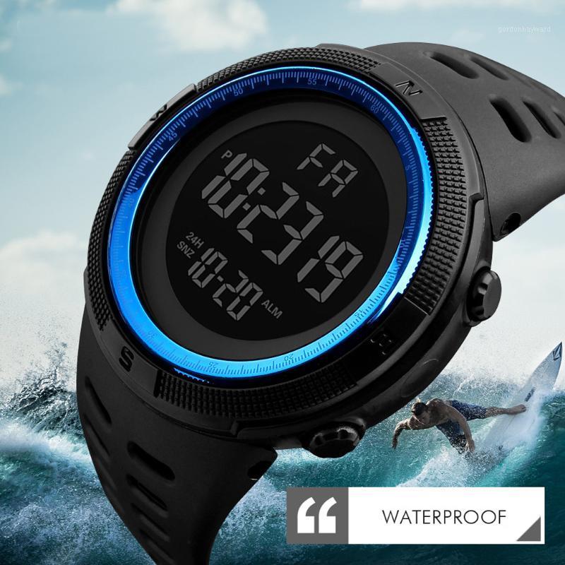

Wristwatches Fashion Outdoor Sport Watch Men Wristwatch Clock Multifunction Alarm Digital Waterproof Digit Reloj Hombre, 1pcs