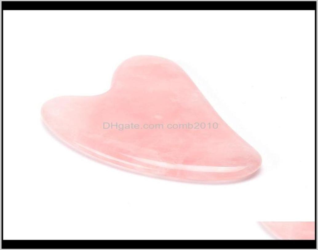

Rose Quartz Jade Guasha Board Pink Natural Stone Scraper Chinese Gua Sha Tools For Face Neck Back Body Acupuncture Pressure Therap7021215