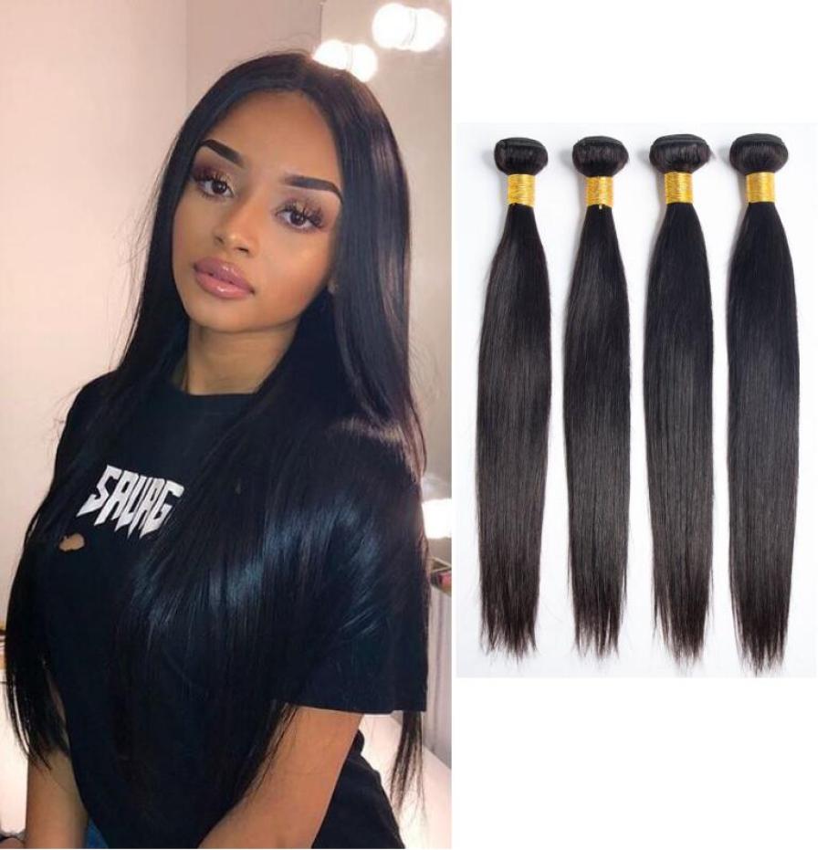 

Whole 8a Bundle Malaysian Silk Straight Wave Human Hair Weaves 34 Bundles Body Water Curly Yaki Umprocessed Hair Extension We1777618, Natural color