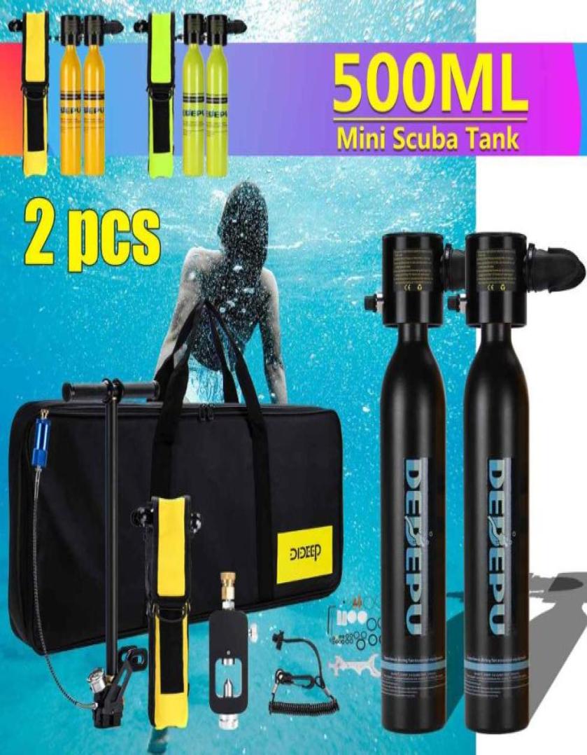 

Diving Accessories DIDEEP 2x05L Scuba Cylinder Oxygen Tank Set Dive Respirator Air Hand Pump For Snorkeling Breath Equipment6382434