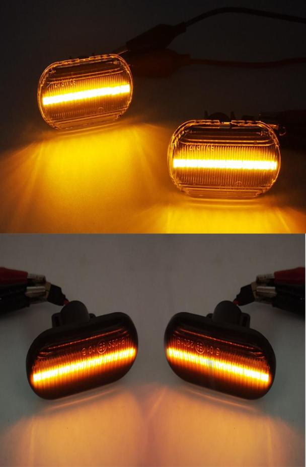 

1 Set For Dacia Duster Dokker Lodgy Renault Megane 1 Clio1 2 KANGOO ESPACE Smart Fortwo 453 Led Dynamic Side Marker Turn Signal Li2052511