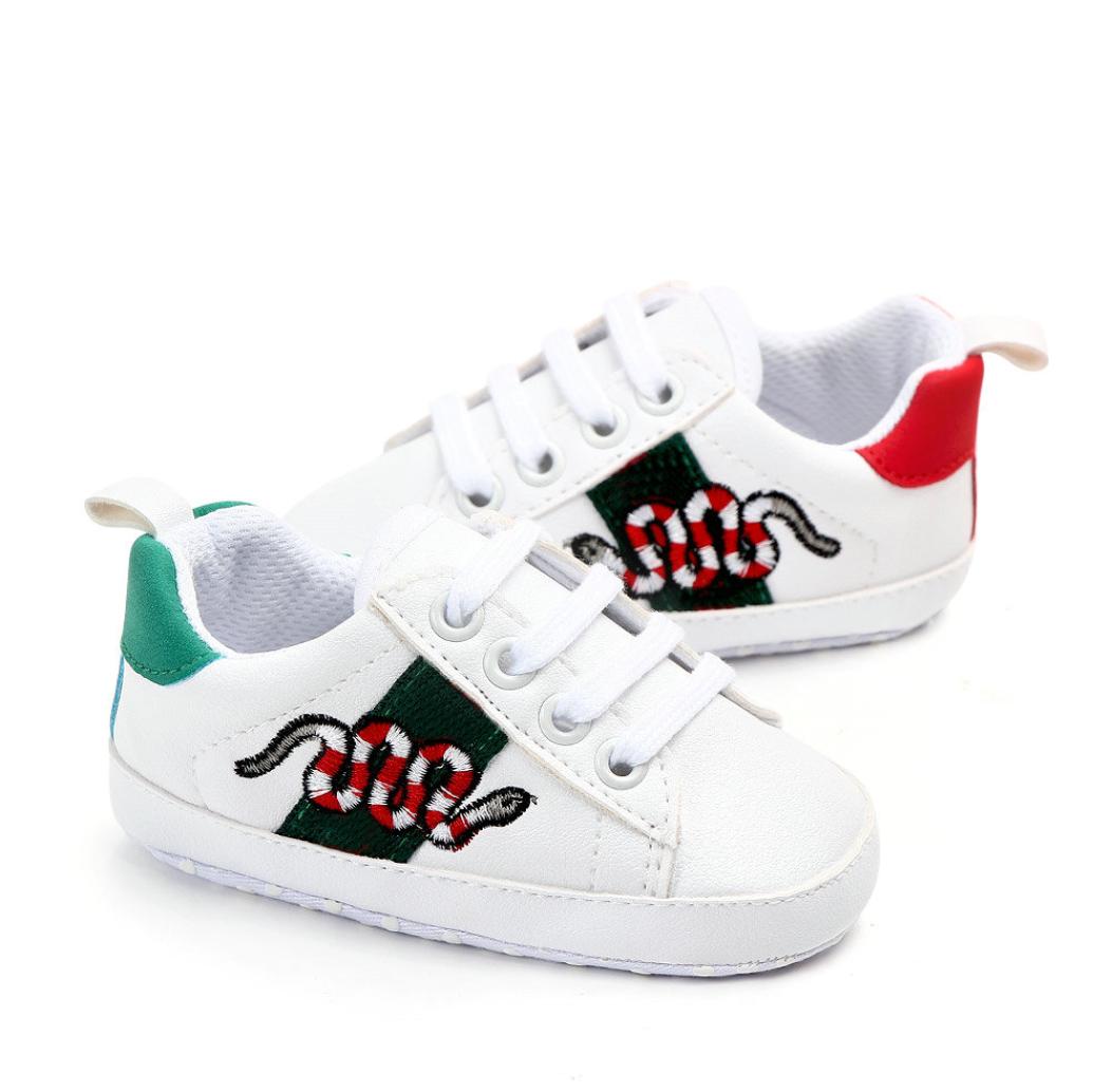 

Baby Shoes Newborn Boys Girls First Walkers Kids Toddlers Lace Up PU Sneakers Prewalker White Shoes5839996, Gray