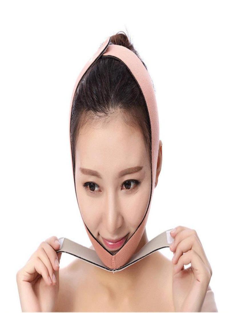 

Anti Wrinkle Mask Double Chin Removal Slimming Lifting Face Slimmer Mask V Face Lift Up Tape Ultrathin Bandage Wrap3741076