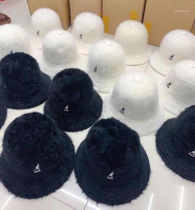 

Berets Bucket Hat Kangaroo Kangol Rabbit Warm Autumn Winter Solid Soft Hats5597660, Grey