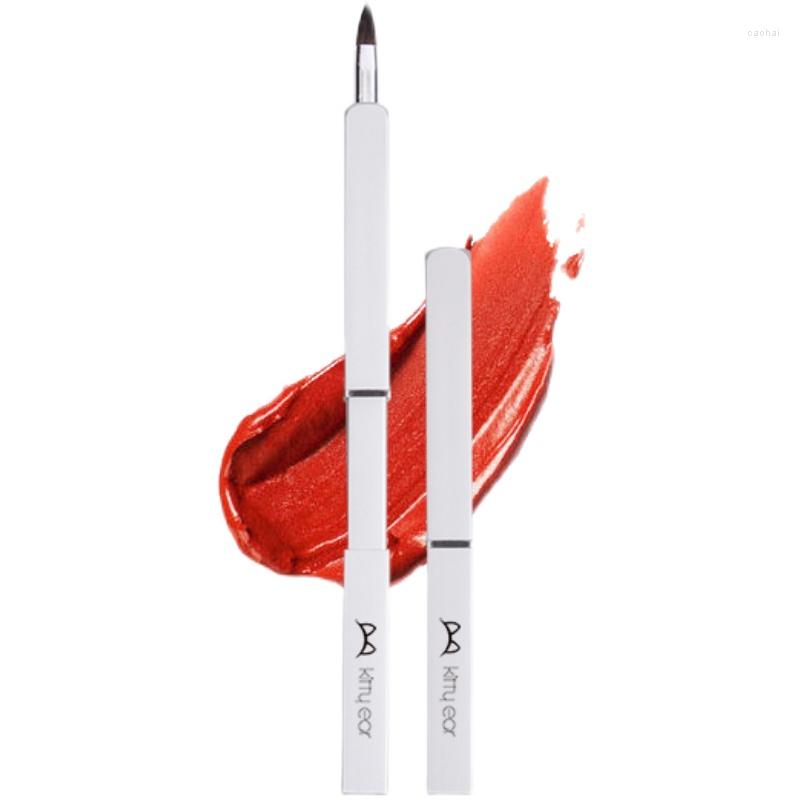 

Makeup Brushes Make-up Tools Retractable Lip Brush Lipstick Lipliner Pony Hair Aluminum Square Tube Beauty
