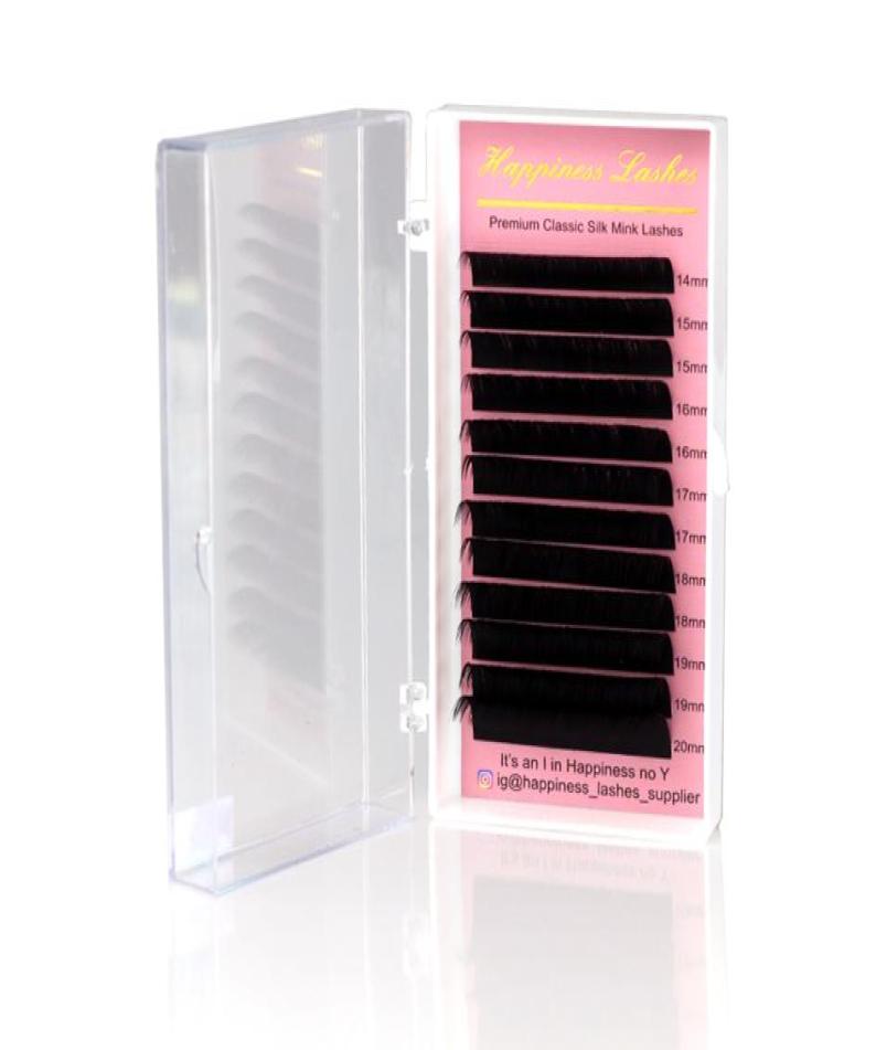 

4 Trays Mixed Length 825mm Eyelash Extension Silk Mink Volume Lash Deep Matt2523447