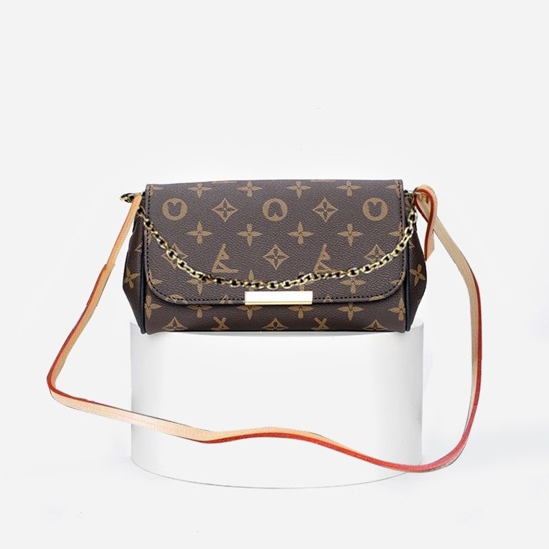 

5A M40717 FAVORITE WOC leather fashion designer bag wallet Single shoulder crossbody flip chain bag with gold buckle Underarm handbag, Invoice