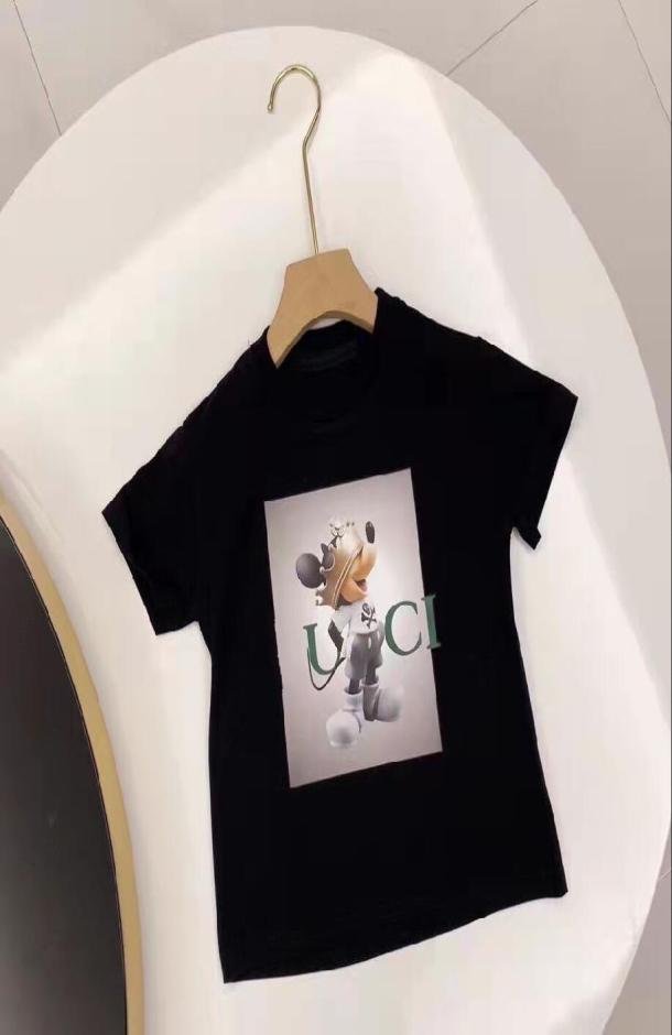 

Baby cartoon mouse Designer Clothes TShirts Fashion Girls Boys ShortSleeved Tops Big Kids Versatile INS Letter Summer Children S8561061, Red