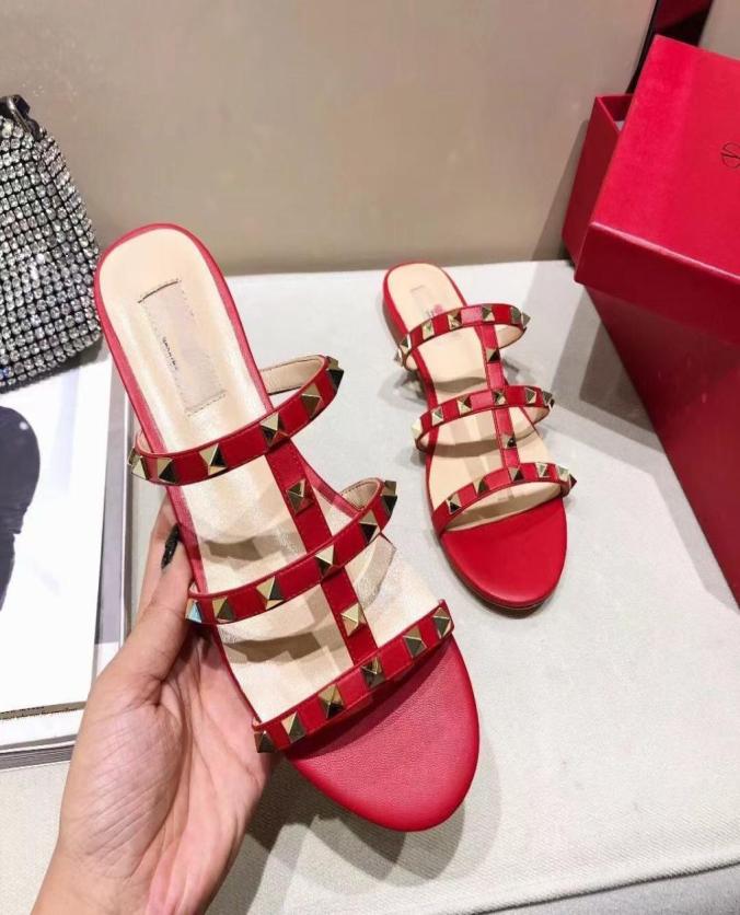 

Rivet Woman Sandals Fashion Sexy Nightclub Women039s Shoes Transparent Hollow Shallow Mouth Pointed Metal Belt Buckle High Heel7447296, Red
