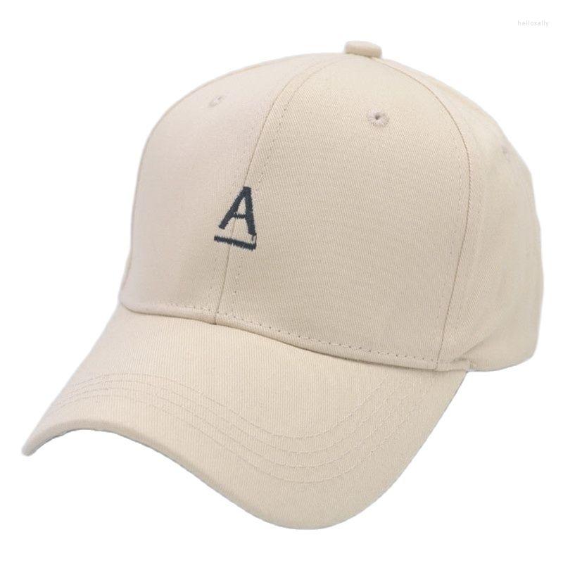 

Ball Caps 2023 A Letter Embroidery Cotton Baseball Cap Adjustable Outdoor Snapback For Men And Women 250, White