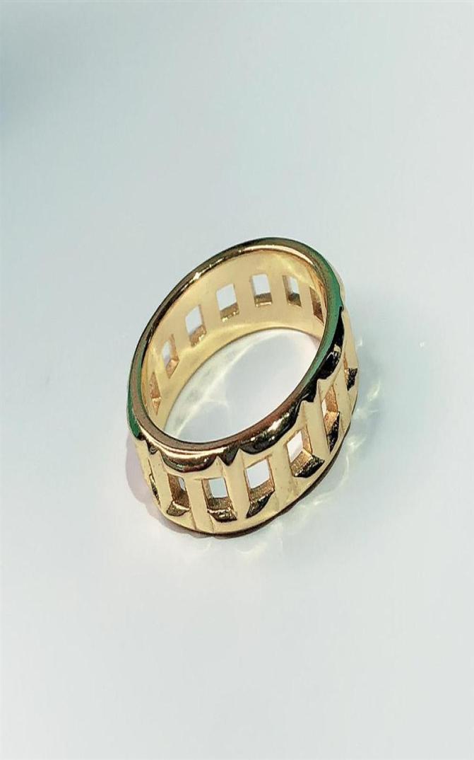 

Hip hop Punk fashion Gold TT Rings Women for gift luxurious Superior quality jewelry Smooth surface Lovers Ring288B7577123