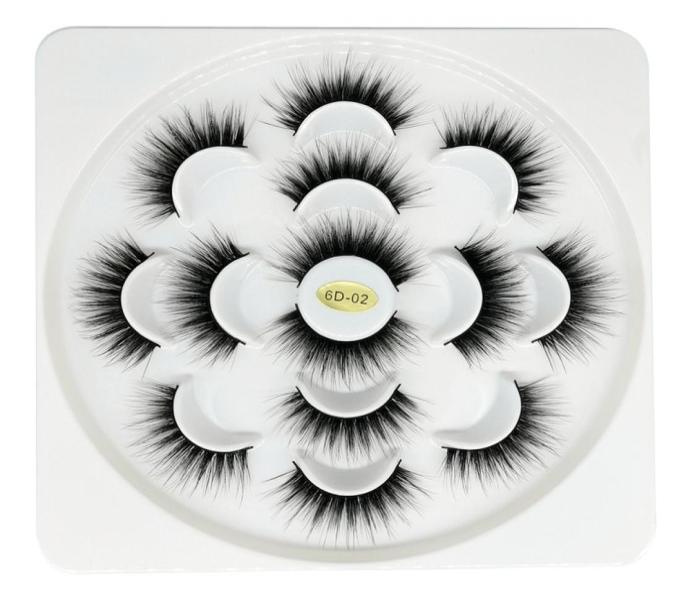 

7 pairs Natural False eyelashes Fake Lashes Long makeup 6D Synthetic Hair Lashes Eyelash Extension for Make Up2745923