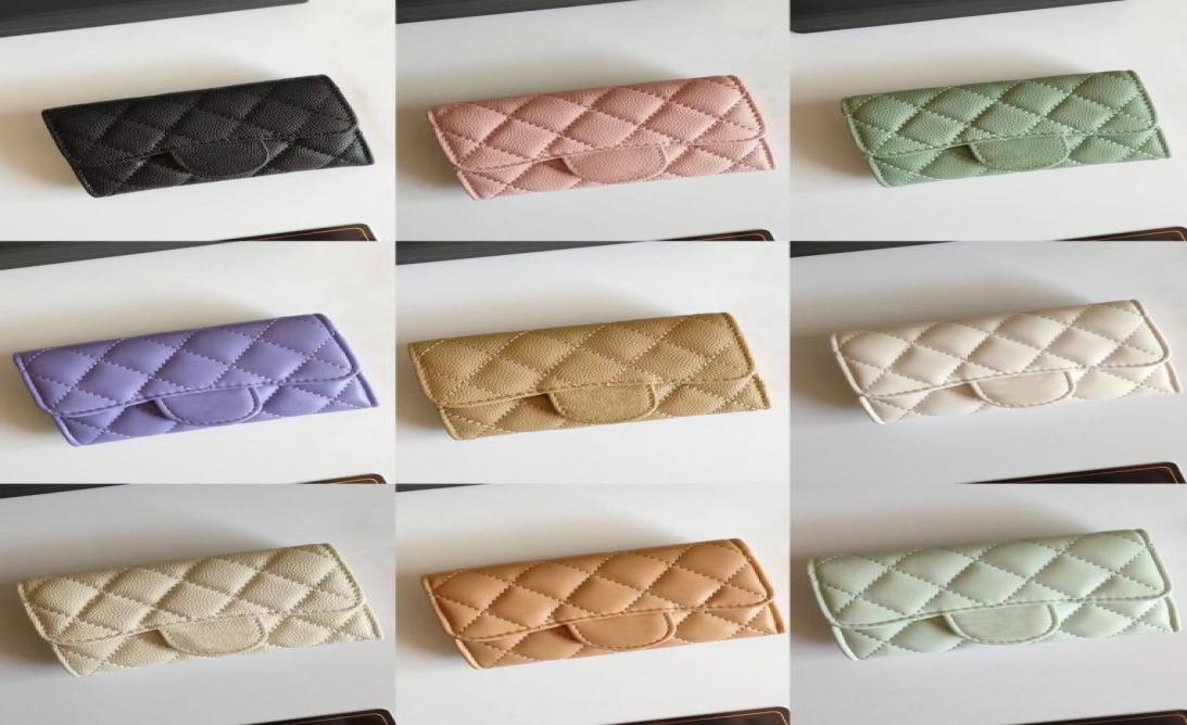 

Fashion womens Highend designer wallet ladies black pink purses high quality coin purse pocket interior slot leather luxury handb4952552, Red