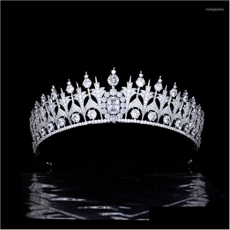 

Hair Clips Barrettes Myfeivo Luxury Baroque Crown Fl Zircon Wedding Tiaras Princess Diadem Women Jewelry Accessories Hq0564 Drop D Dhaxb
