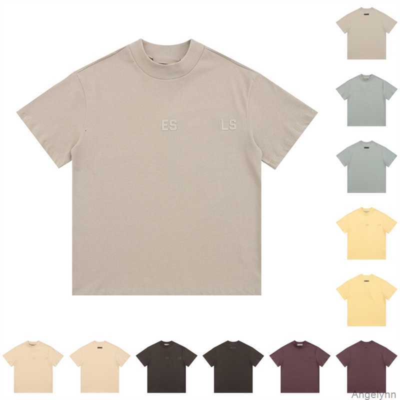 

Essent Men Tees T-shirts Fashion Clothing 2023ss American Trendy Brand Essentail Short Sleeved Tshirt Loose Casual Shirt Mens Womens Essentiel Tshirts Qu05
