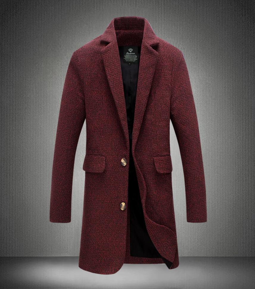 

Whole 5XL 2017 New Trench Coat Men Top Fashion Style Spring Winter Overcoat Male Brand Clothing Quality Wine Red Homme Trench5983374, Beige
