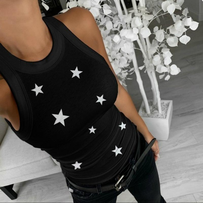 

Women's Blouses & Shirts Casual Knitted Blouse Shirt Women Elegant Fashion Sexy Sleeveless Womens Tops And Summer Top Woman ClothesWomen's, -13eyelashes lips