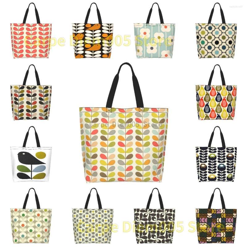 

Shopping Bags Women Shoulder Bag Orla Kiely Large Capacity Grocery Tote For Ladies