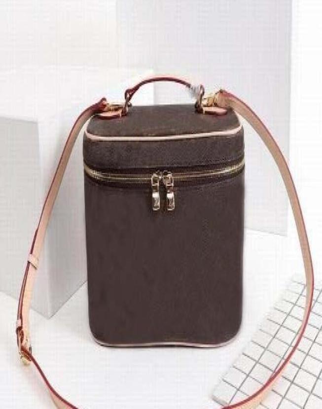 

BROWN Flower leather women bags Cosmetic Pack Cosmetic Box Female Nicb travel washing case M42265 cross body shoulder6869974