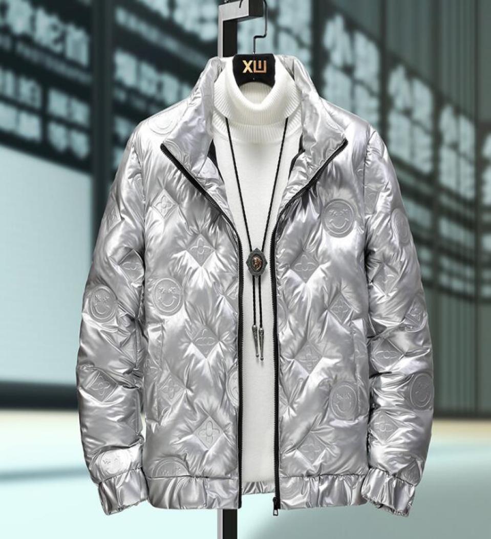 

designer Jackets for man smile face winter jacket Men Down cotton coat7236758, Black