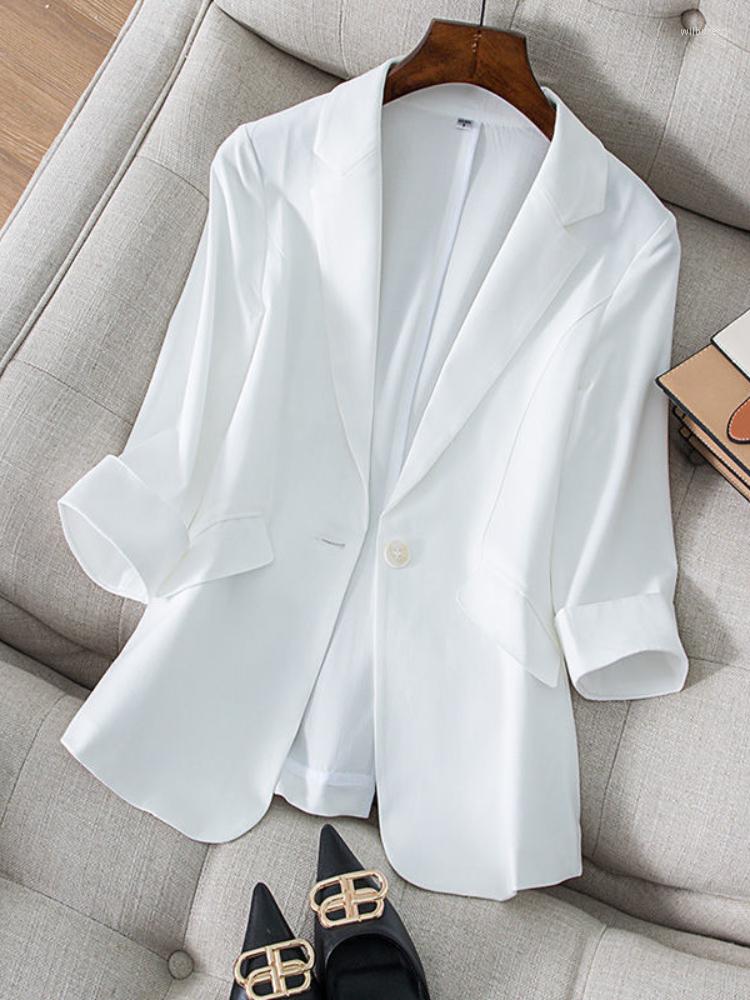 

Women' Suits Women' Suit Jacket 2023 Seven-Minute Sleeve Summer Women Clothing, Beige