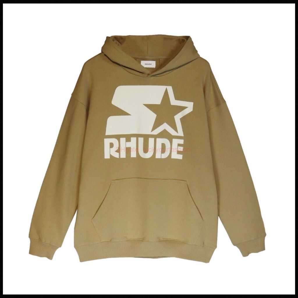 

Designer Clothing Mens Sweatshirts Hoodies American Rhude 22ss Hip Hop Casual Personality High Street College Style Versatile Sweater Trendy Hooded Pullover Coat, Shipping fee