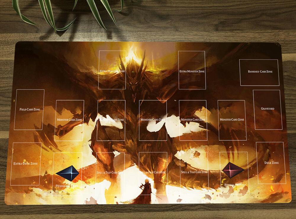 

Rests YuGiOh The Winged Dragon Of Ra TCG Mat Trading Card Game Mat CCG Playmat Antislip Mouse Pad Desk Play Mat 60x35cm Free Bag