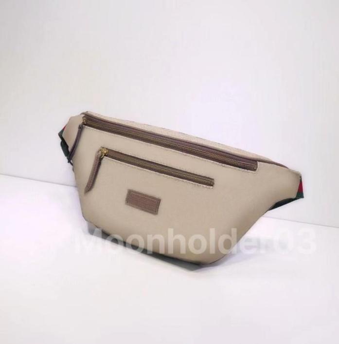 

Designer Waist Bag Luxury bumbag for women Embroidery patch fanny pack special canvas Lady purse embroider tiger UFO pattern Adjus1241363, Brown