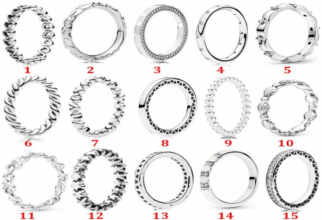 

Memnon Jewelry White Stripes Knotted Hearts Ring 925 Sterling Silver Signature Heart Rings For Women Stars Beaded Seashell Band Ri4646871