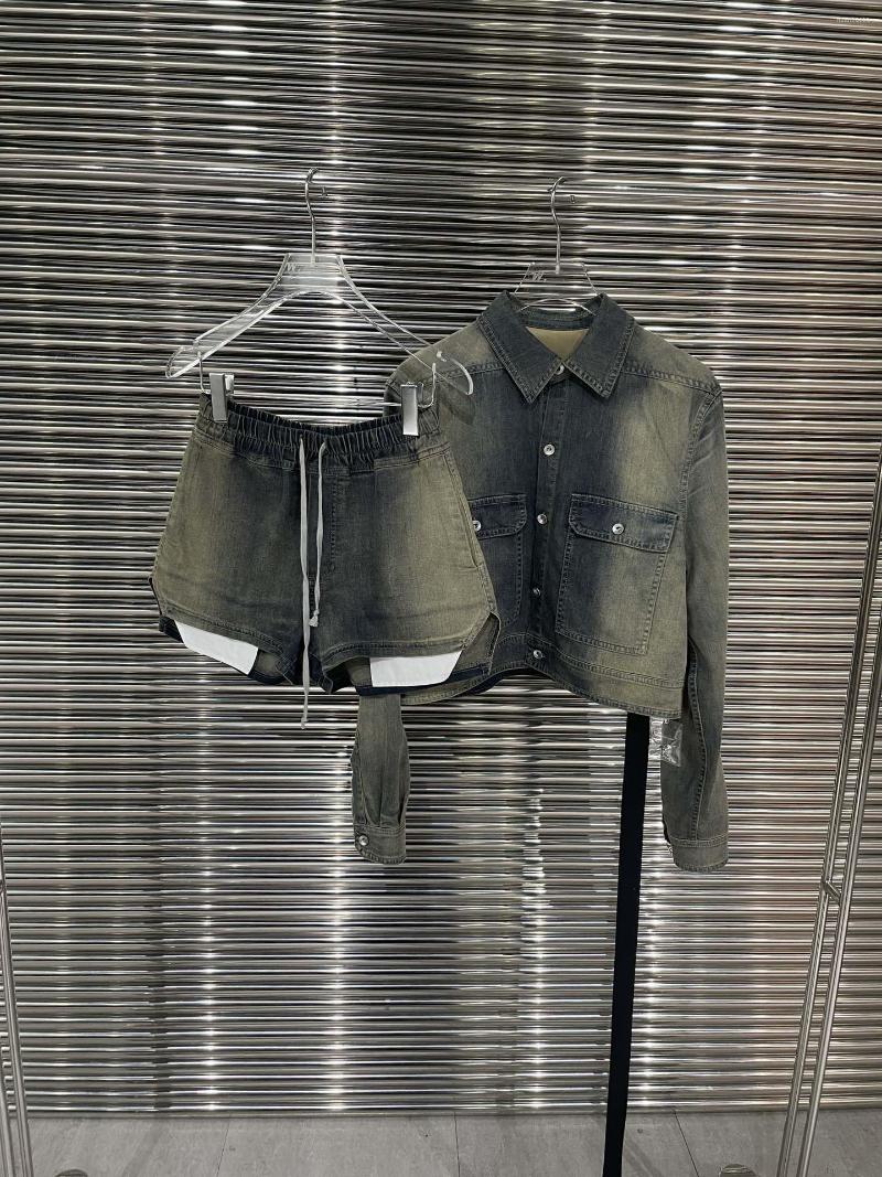 

Women' Tracksuits 2023 Women Fashion Denim Suit Top Shorts 2-piece Set 0516