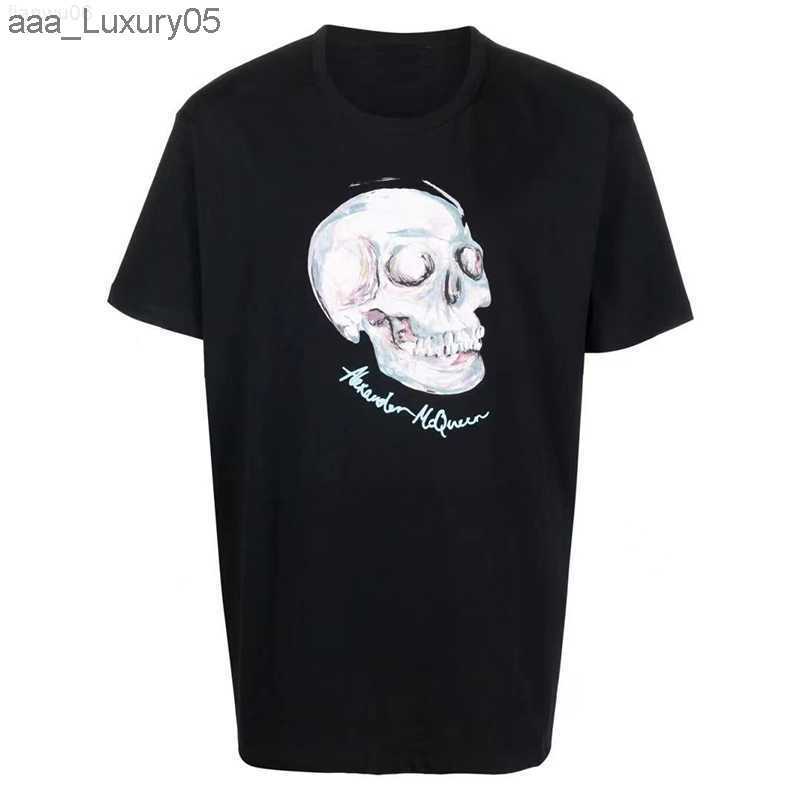 

Mens TShirts Summer TShirt Pure Cotton Luxury Brand Men T Shirt Skull Skeleton Print Vintage Womens Streetwear Tee Free Ship mc queens mcqueens alexanders YYY0, 14