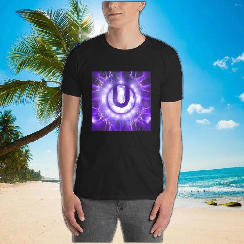 

Men' T Shirts Ultra Music Festival 2023 - BLACK MEN T-SHIRT Cartoon Print Short Sleeve Shirt, Men-darkpurple