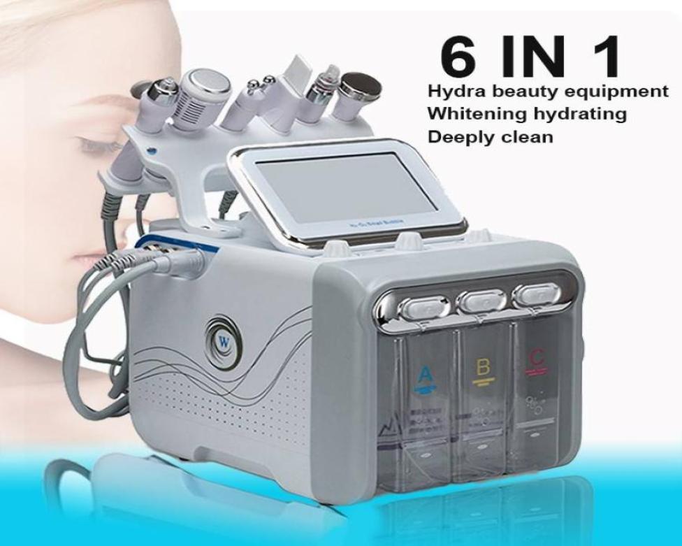 

New upgrade 6 in 1 H2 O2 Hydra Facial Dermabrasion Water Aqua Oxygen Spray gun RF Hydro Microdermabrasion Peeling Vacuum Skin Clea7640256