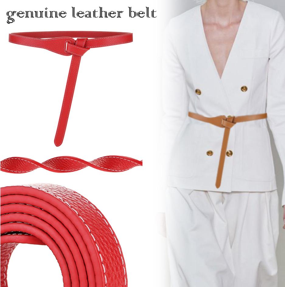 

2022 Top Quality designer leather belt women039s decorative wool coat party girdle classic luxury versatile suit skirt knotted 8625062, Black