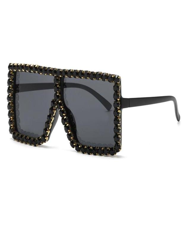 

2021 Square Diamond Sunglasses Women Fashion Brand Design Sun Glasses Ladies Retro Big Frame Eyewear Female Coloured UV400 Gafas5535460
