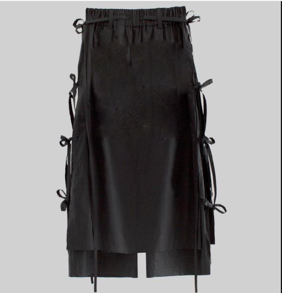 

Ninepoint Pants Deconstructed Tassel Double Layer Fluttering Wide Loose Design Casual Craig Green Men Men039s1662548, Black