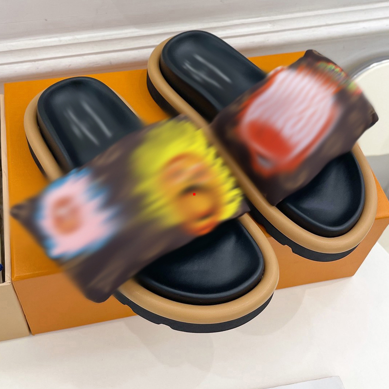 

2023 Fashion Leather Slippers Printed Plush Cotton Slipper Women Indoor House Shoes Flat Cozy Home Slippers Summer Flip Flops leather ladies sandals size us 4.5-8.5 -264, Picture color