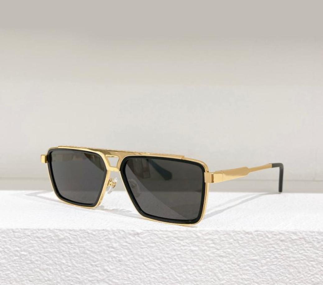 

Evidence Metal Square Sunglasses Black GoldDark Grey Men Glasses Shades Occhiali da sole UV400 Eyewear with Box1070247