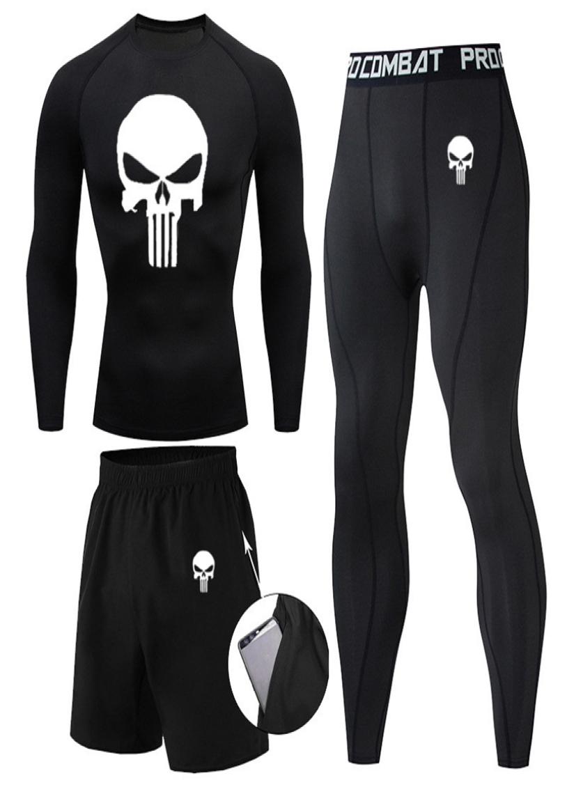 

Compression MMA Rashguard Men s Jiu Jitsu t Shirt Pants Muay Thai Shorts Rash Guard Skull Gym Men Bjj Boxing 3pcs Sets clothing 228488845, Ivory