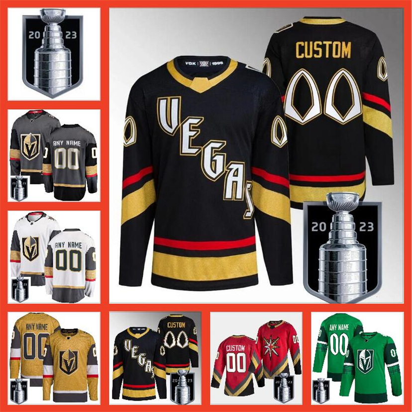

2023 Stanley Cup Jerseys Custom Vegas Golden Knights Hockey NHLNo Jack Eichel Mark Stone William Karlsson Alex Pietrangelo Jonathan Marchessault Shea Theodore, Color