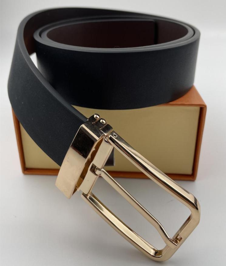 

2021 fashion business luxury belt designer men and women high quality gold silver pin buckle1707307, Black
