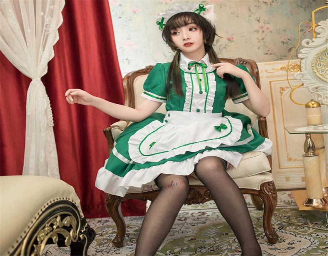 

Sexy French Maid Costume Sweet Gothic Lolita Dress Anime Cosplay Sissy Maid Outfit Plus Size Halloween Costumes For Women Q08218394423, Black