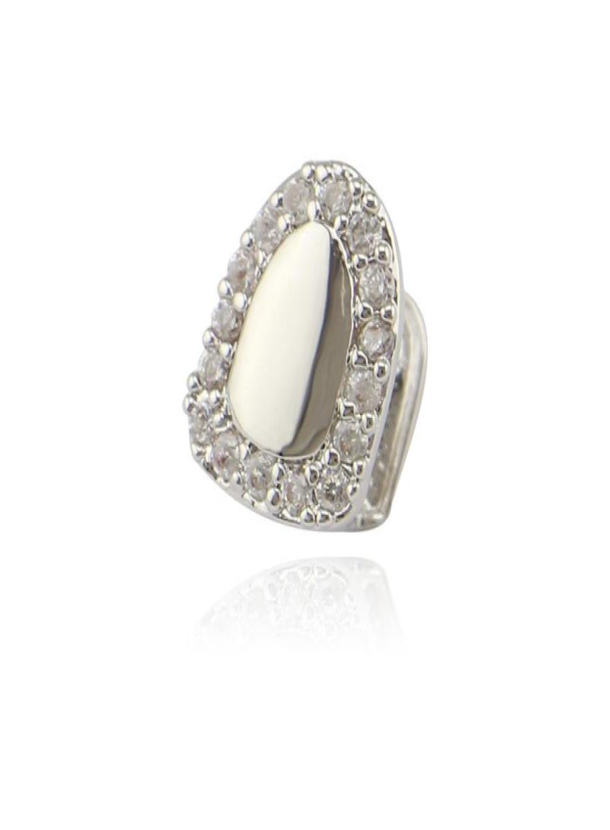 

Shining CZ Pave Dental Grillz Gold Silver Color Hiphop Teeth Grills Top Side Grills Rock Men Women Jewelry 151 U22713032