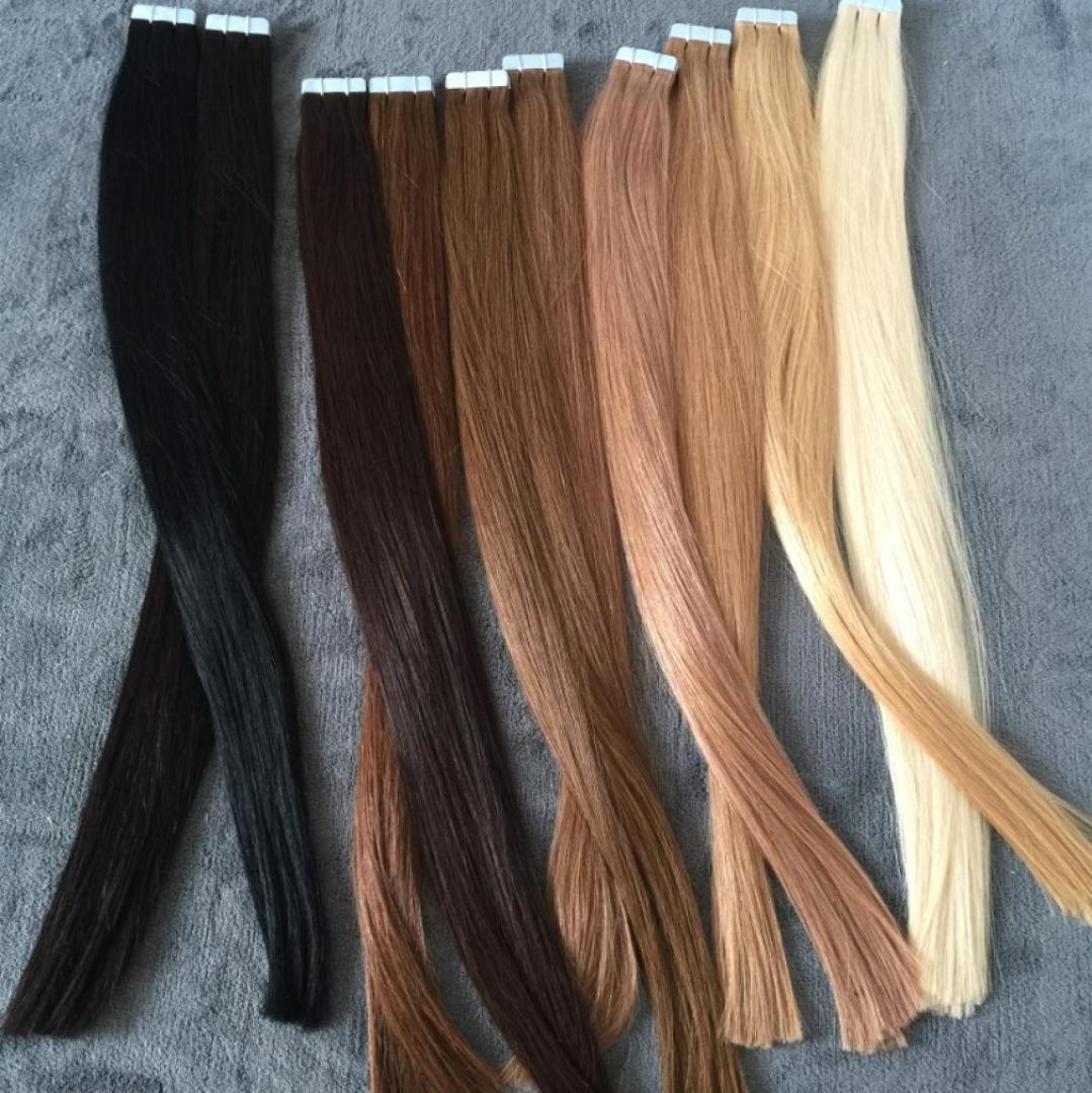

ELIBESS HAREuropean Human Hair Tape Hair Extension 40pcs Skin Weft Hair Extensions1906519, Ombre color